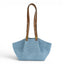 Geanta din piele naturala Suede BLUG SKY  ESTELLE Mini