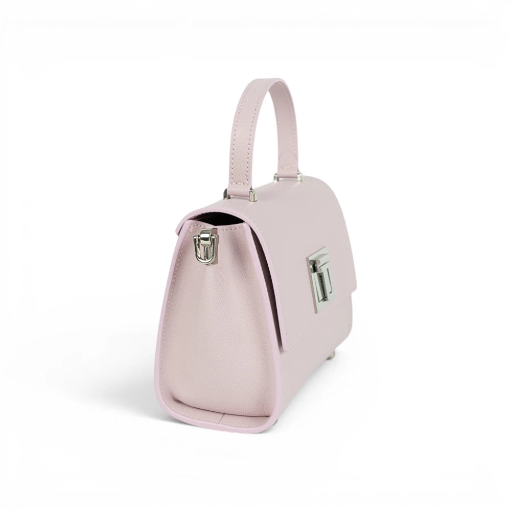Geanta din piele naturala SNOW LILAC MINI POLINE editie limitata