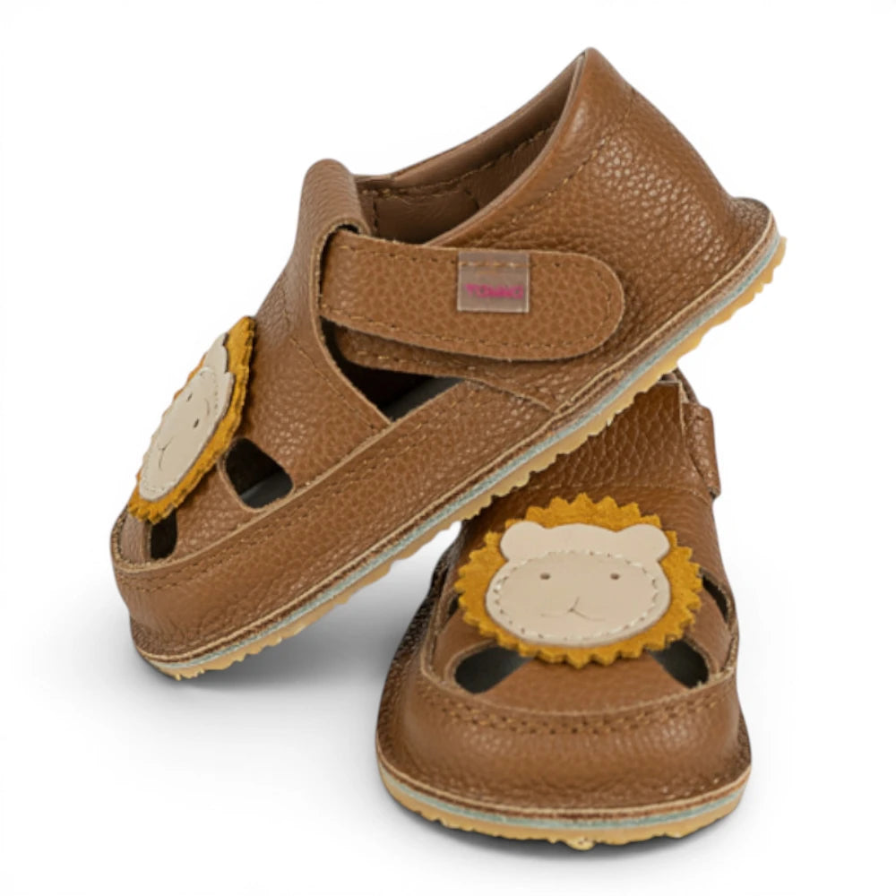 Sandale barefoot din piele naturala Maro Leu