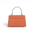 Geanta din piele naturala bizonata Terracotta Mini Grace