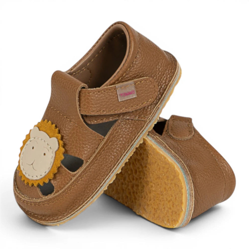 Sandale barefoot din piele naturala Maro Leu