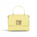 Geanta din piele naturala  BUTTER YELLOW MINI POLINE editie limitata