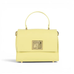 Geanta din piele naturala  BUTTER YELLOW MINI POLINE editie limitata