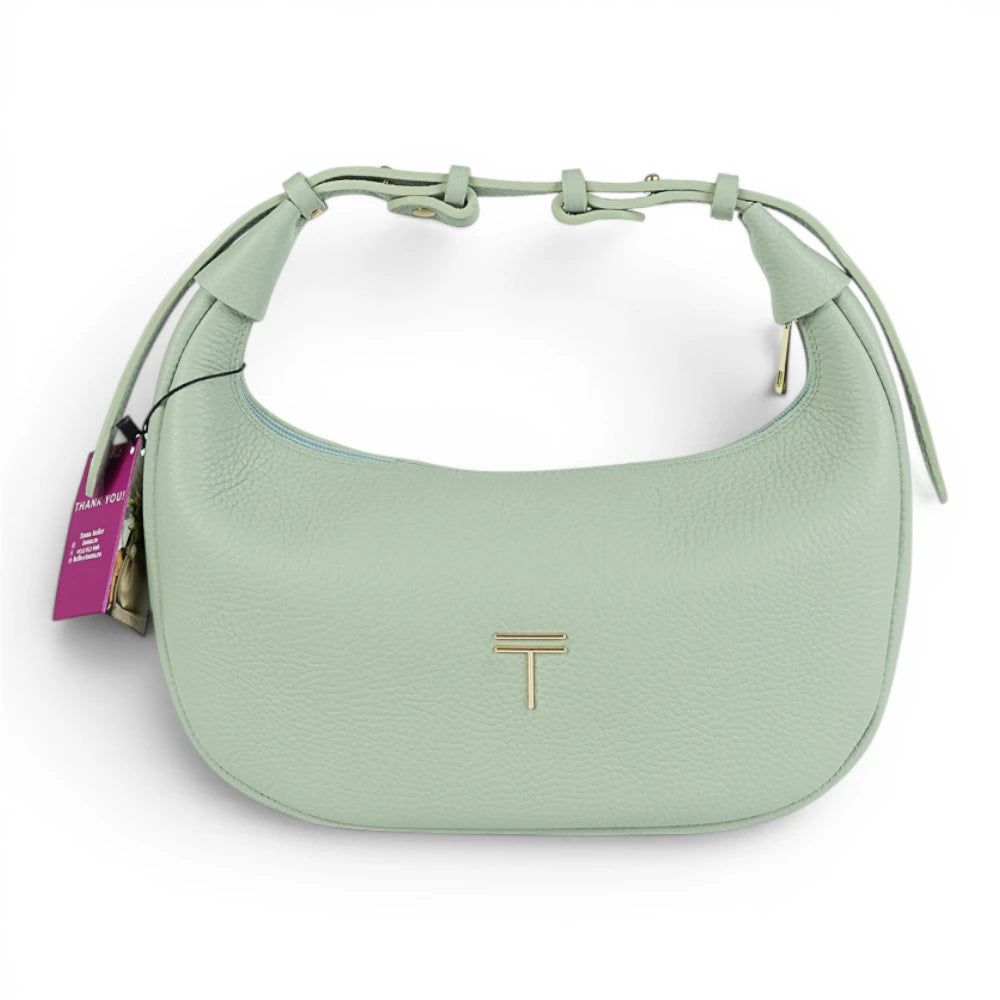 Geanta din piele naturala menta Moon Medium