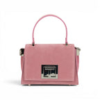 Geanta din piele naturala Suede Candy Pink MICRO POLINE