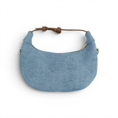 Geanta din piele naturala SKY Blug suede Mini Moon