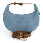 Geanta din piele naturala SKY Blug suede Mini Moon