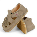 Sandale barefoot din piele naturala Bej Maimutica fetita