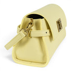 Geanta din piele naturala Vanilla Yellow Bella