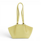 Geanta din piele naturala botalata Vanilla Yellow ESTELLE Mini