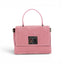 Geanta din piele naturala Suede Candy pink MINI POLINE