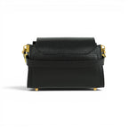 Geanta din piele naturala texturata Black Mini BELLA
