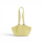 Geanta din piele naturala botalata Vanilla Yellow ESTELLE Mini