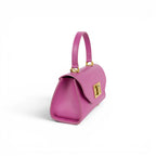 Geanta din piele naturala naturala Magenta Mini Grace