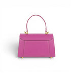 Geanta din piele naturala naturala Magenta Mini Grace