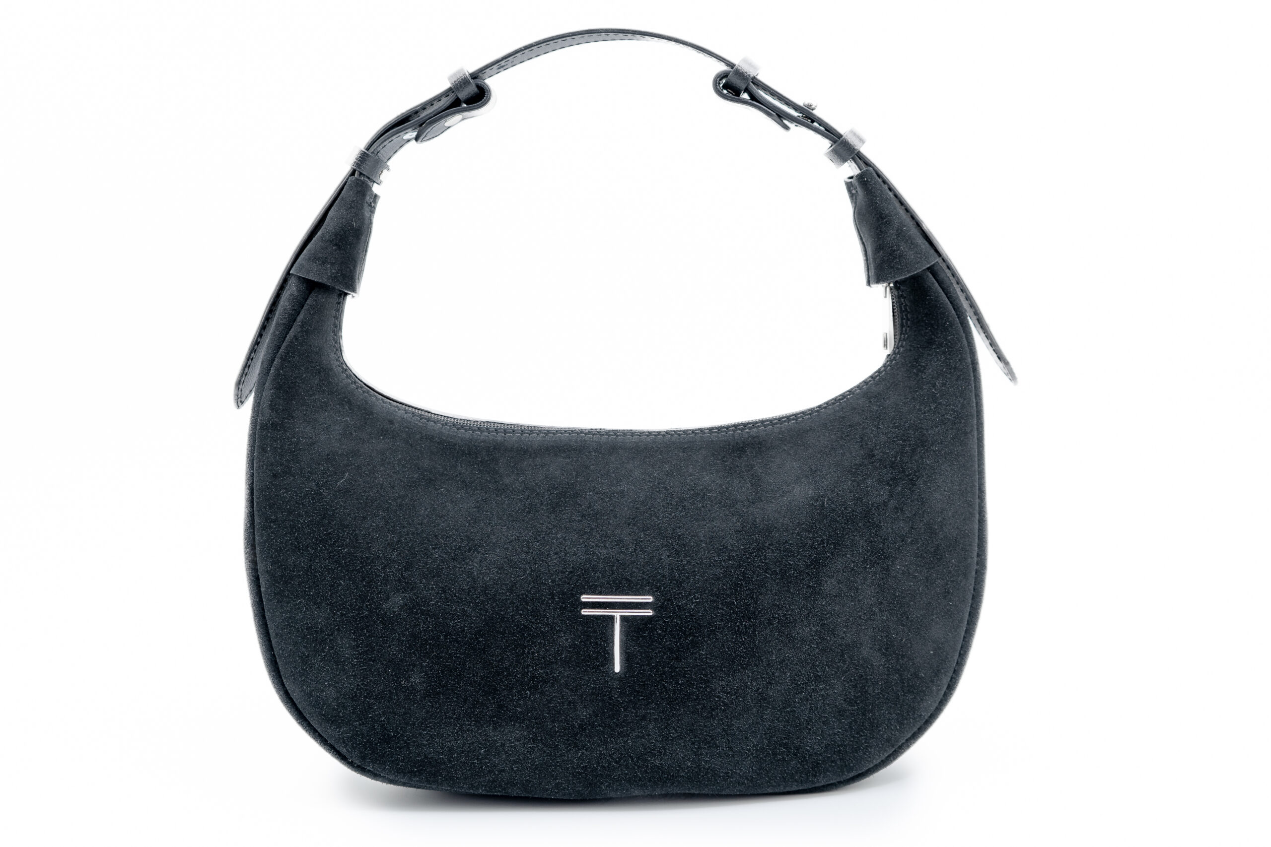 M O O N bag XL Black Suede