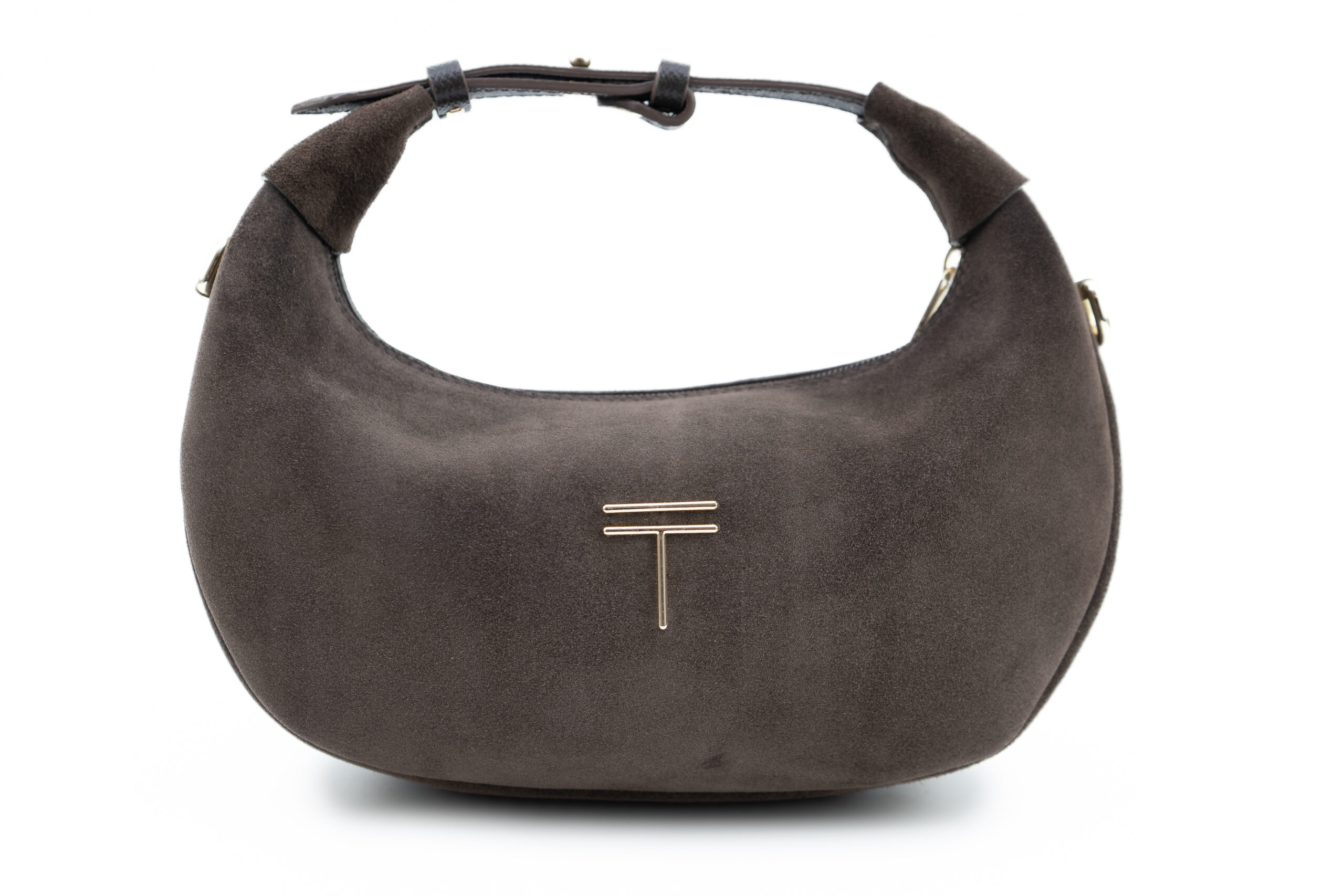 M O O N Mini bag  Chocolate Suede