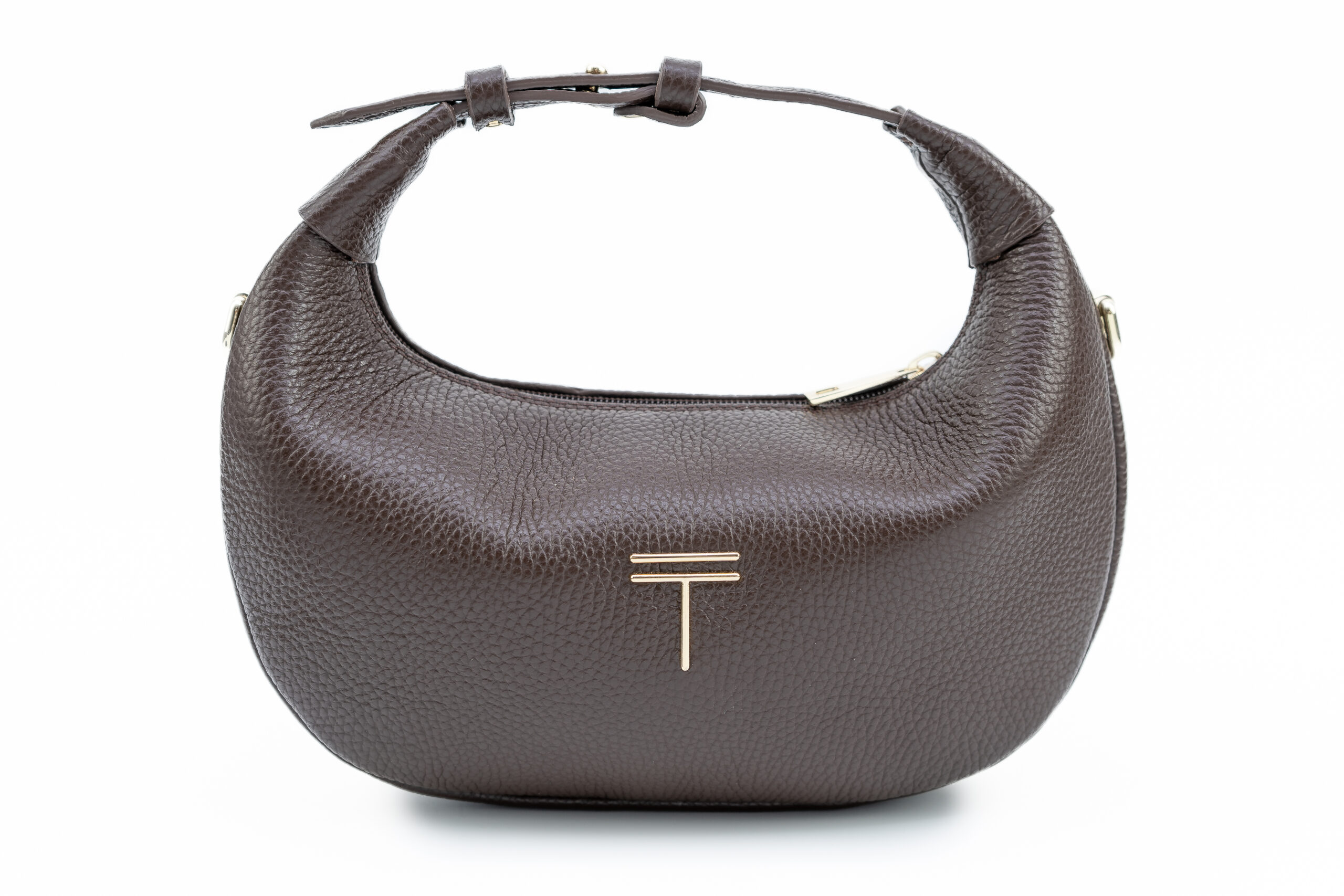 M O O N Mini bag Chocolate Leather