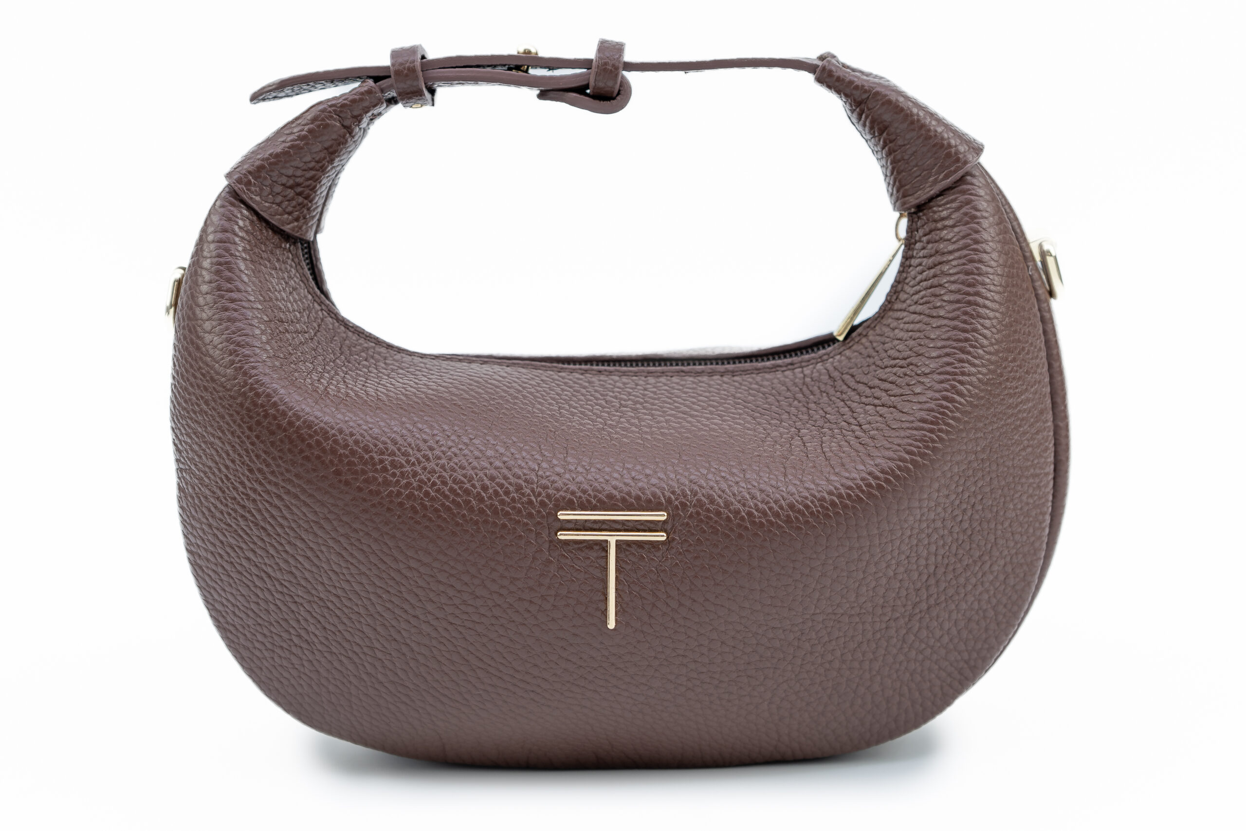 M O O N Mini bag Brown Sequoia Leather